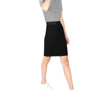 Everlane The Stretch Ponte Pull On Pencil Skirt